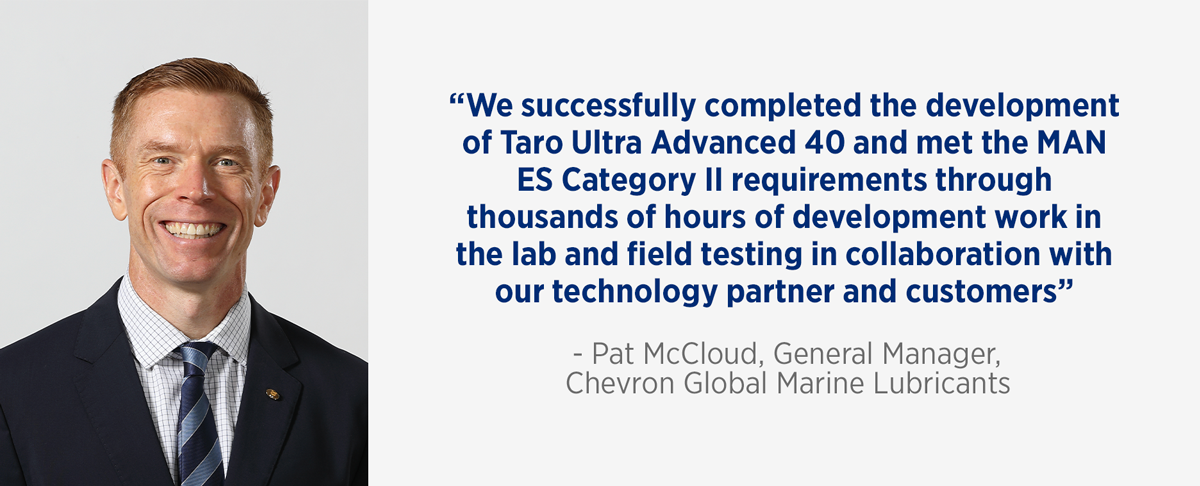 Chevron supplies first stem of 40 BN Category II lube oil Chevron supplies first stem of 40 BN Category II lube oil