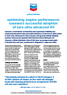 optimising engine performance: susesea’s successful adoption of taro ultra advanced 40